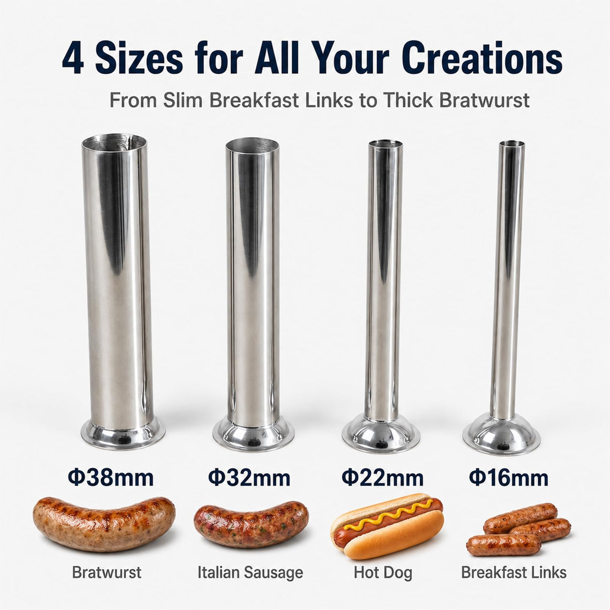 Stainless Steel 7Lbs/3L Vertical Sausage Stuffer N65911