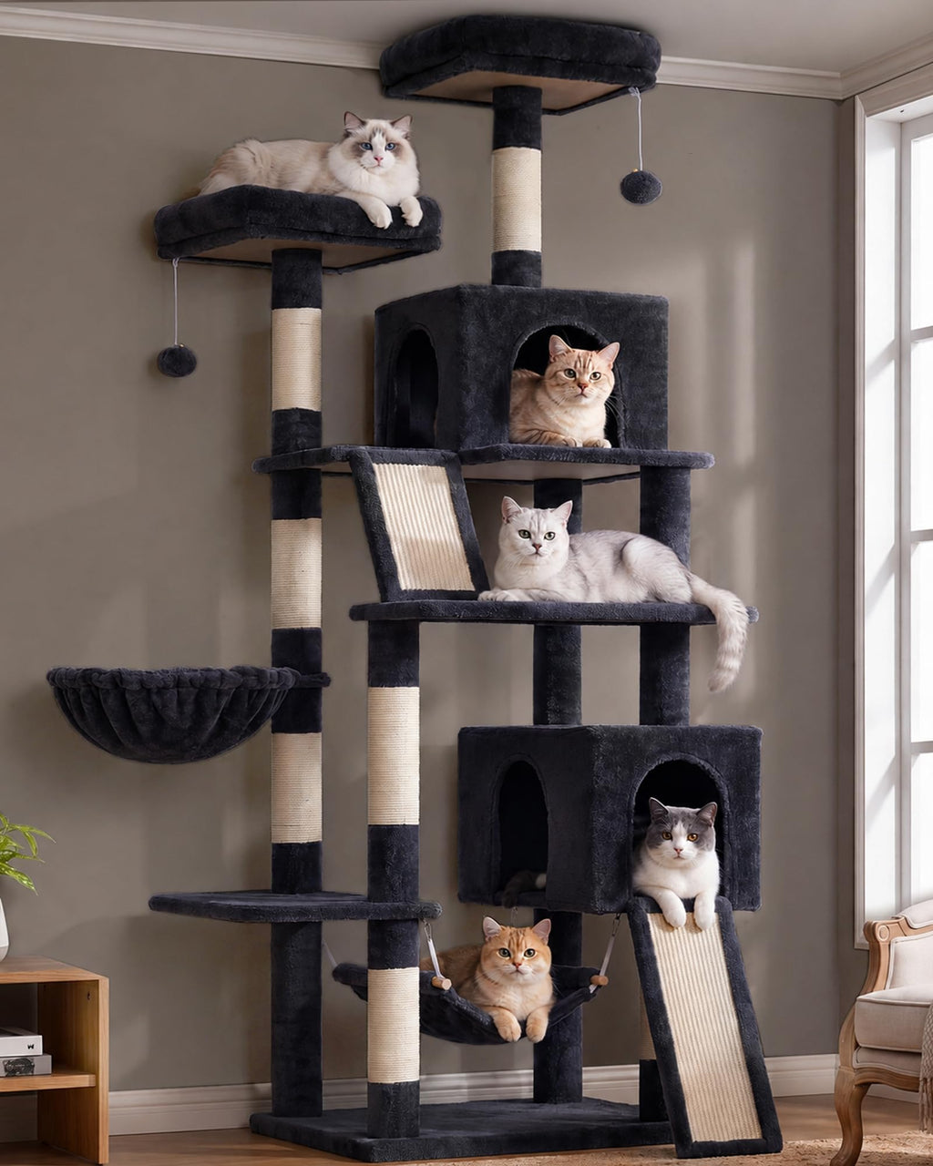71'' Cat Tree with Scratching Post V83003