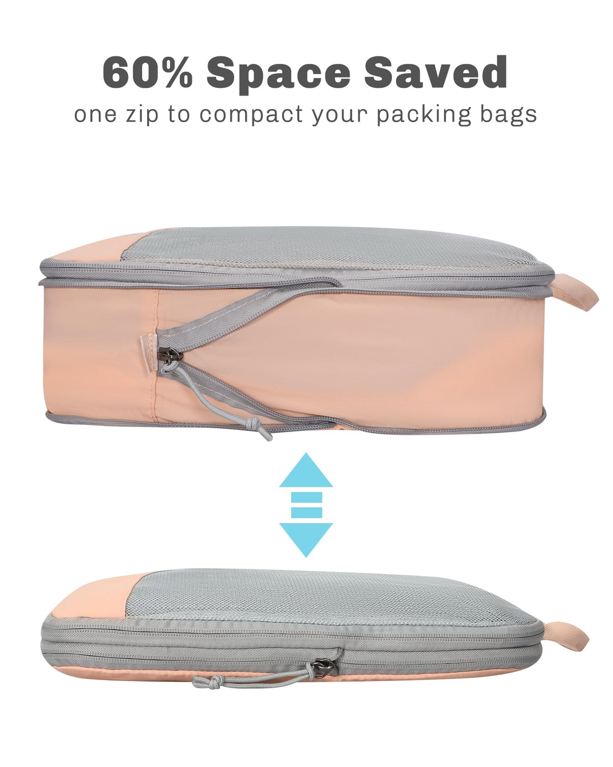 Rolling Backpack with Wheels 43L with Packing Cubes Set 6PC N92672