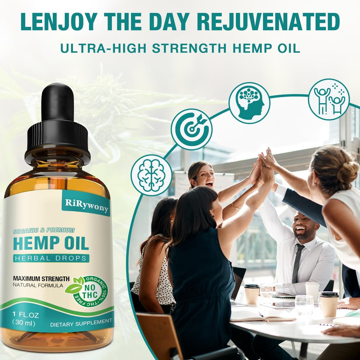 Organic Hemp Oil Drops 3-Pack Y4008