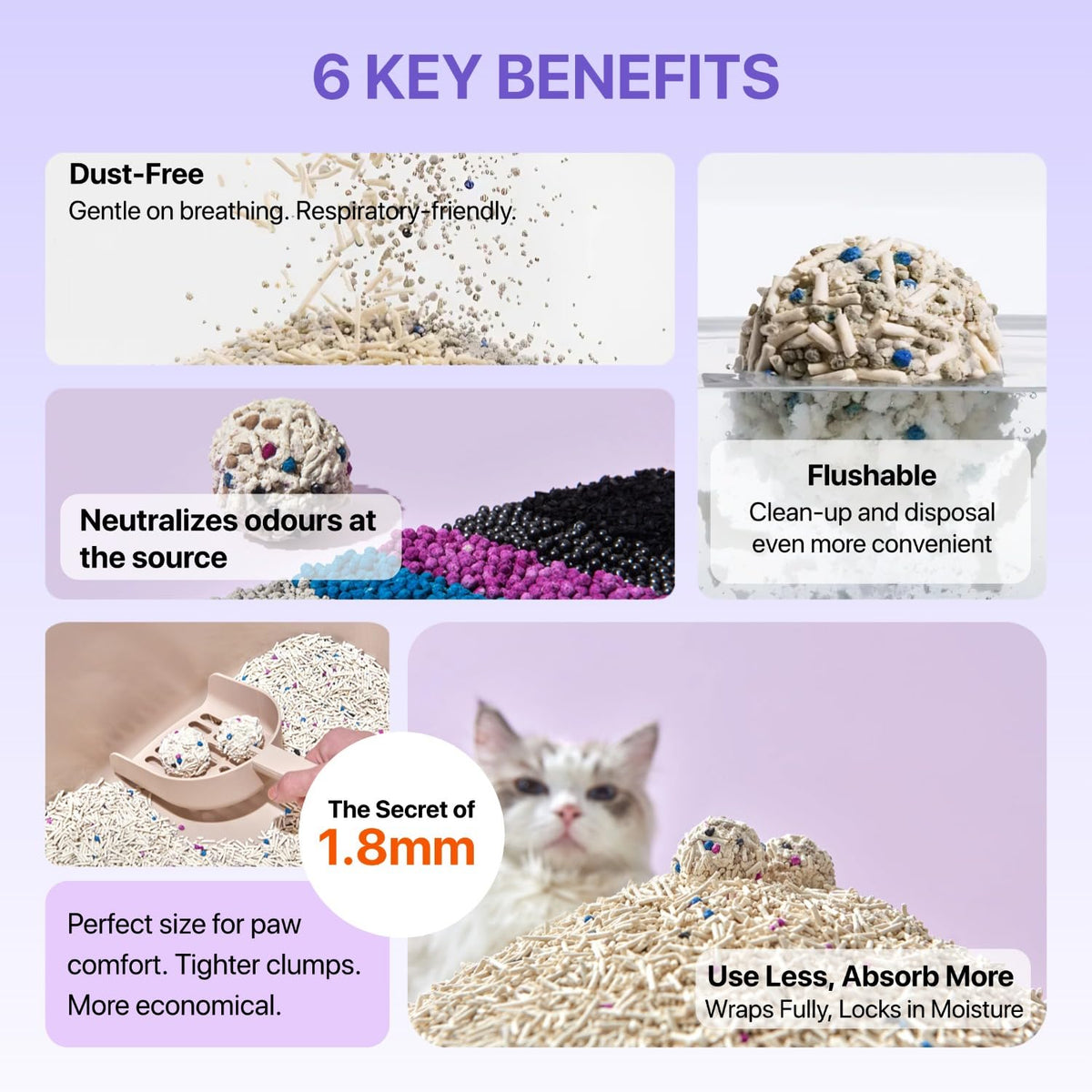 Mixed Tofu Cat Litter 5.5Lb 4 Pack P340363