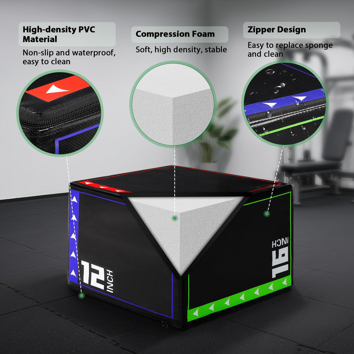 3 in 1 Foam Plyometric Jump Box K694