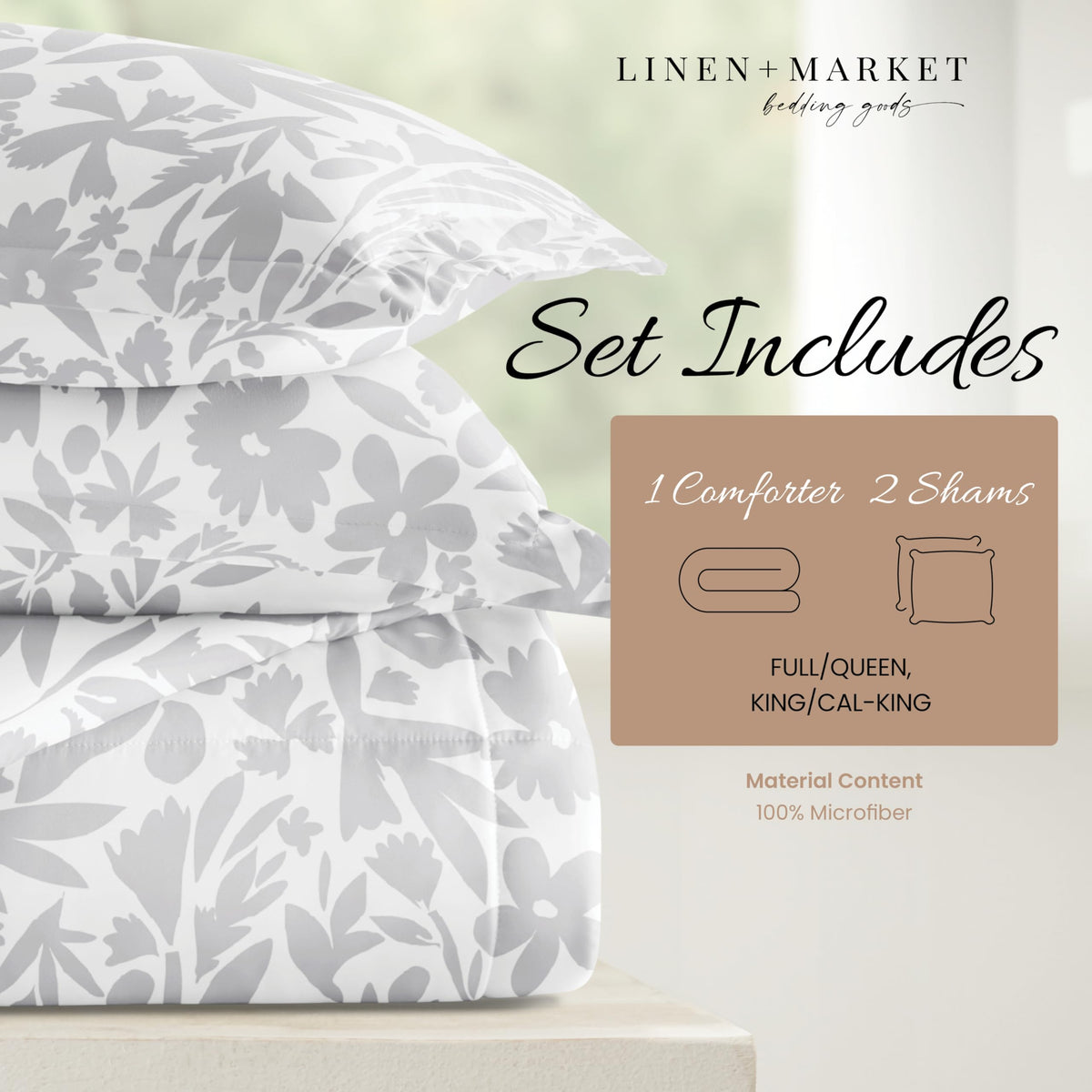 King 3 Piece Down Alternative Comforter Set K3644