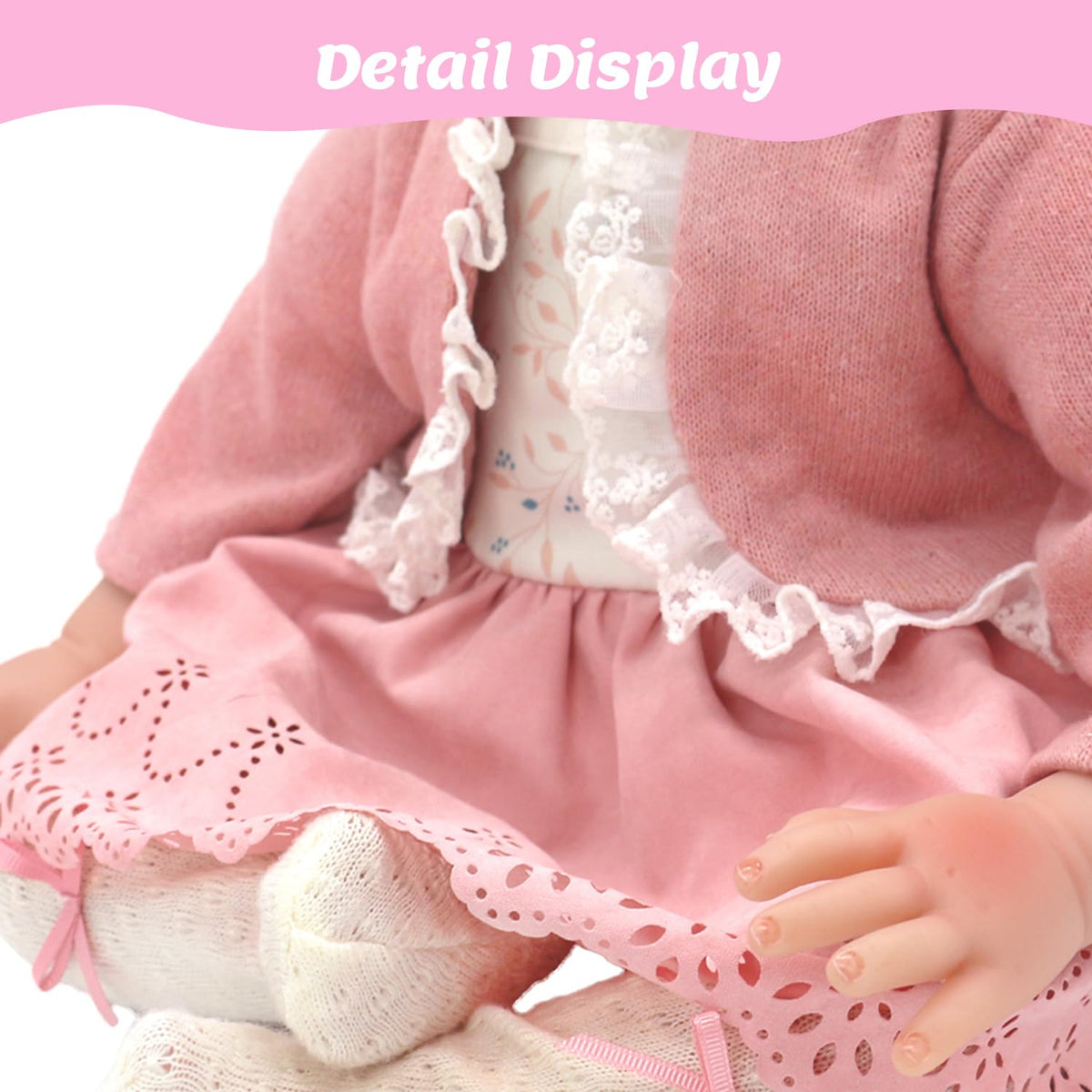 20-22 Inch Reborn Baby Doll Clothes & Accessories Set C470