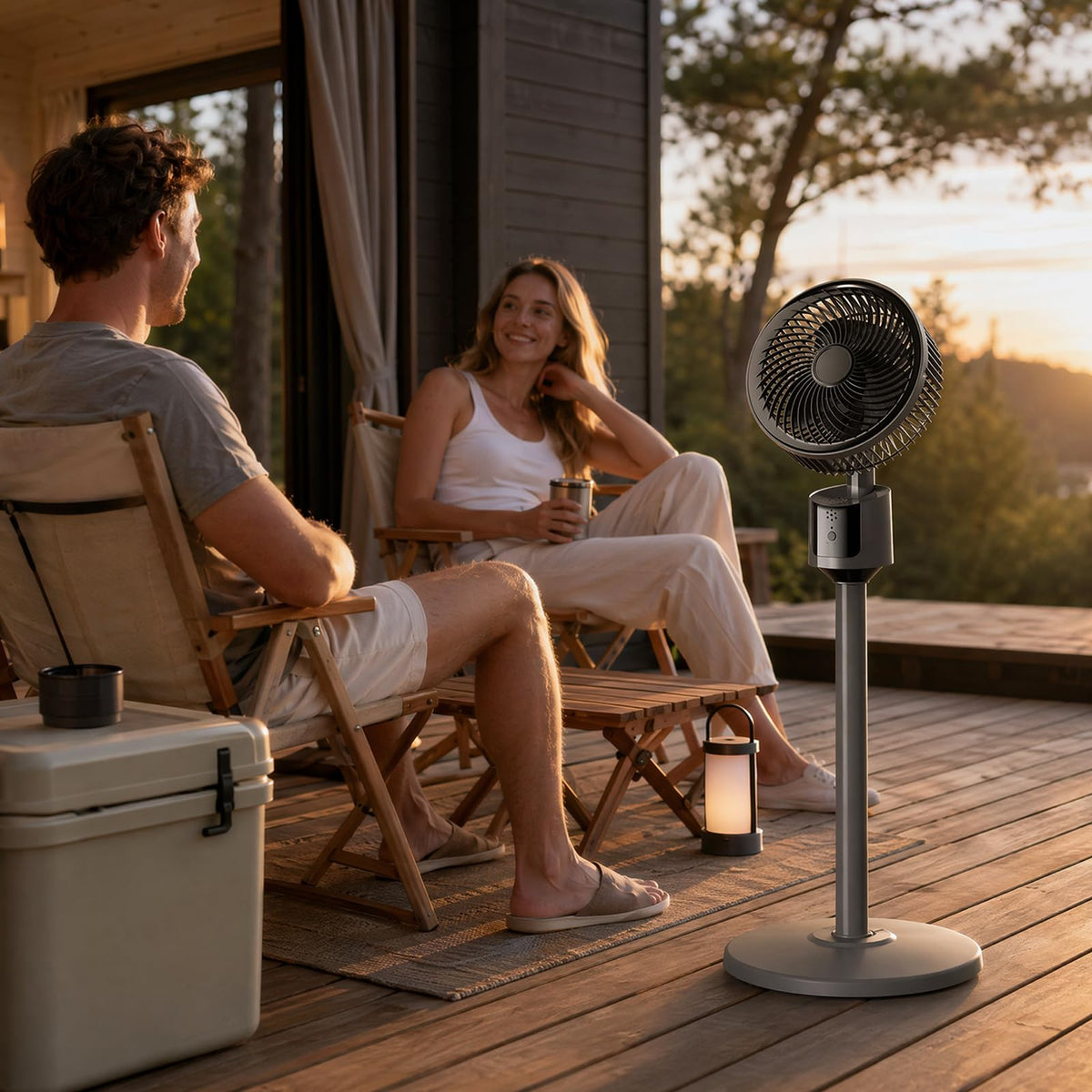 USB Powered Standing Floor Fan G35995