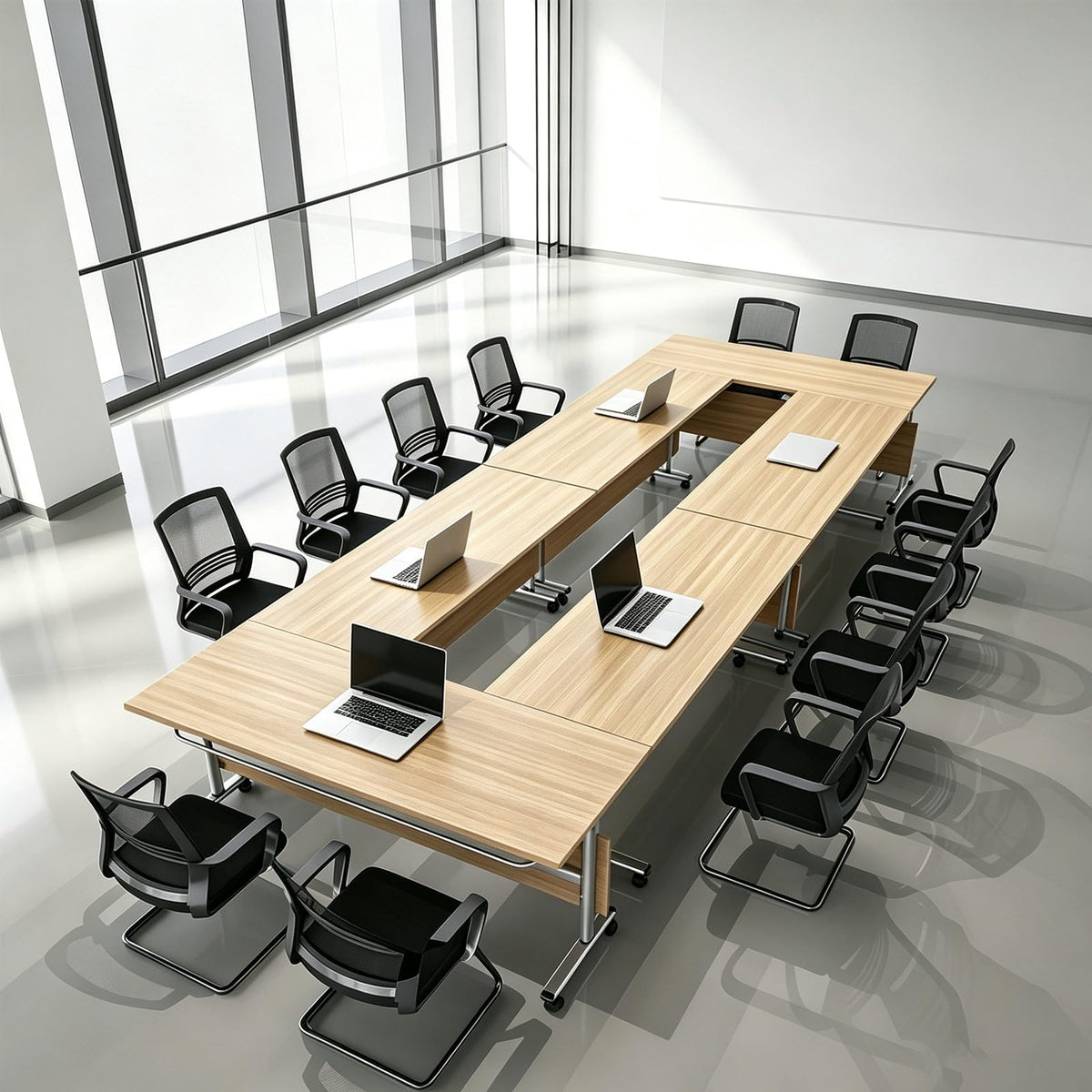 Folding Conference Table with Lock Casters I688