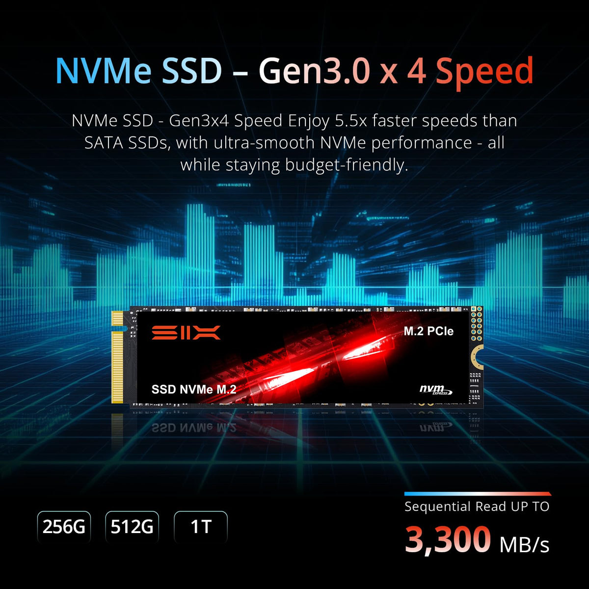 512GB M.2 2280 PCIe Gen3x4 NVMe SSD P14819
