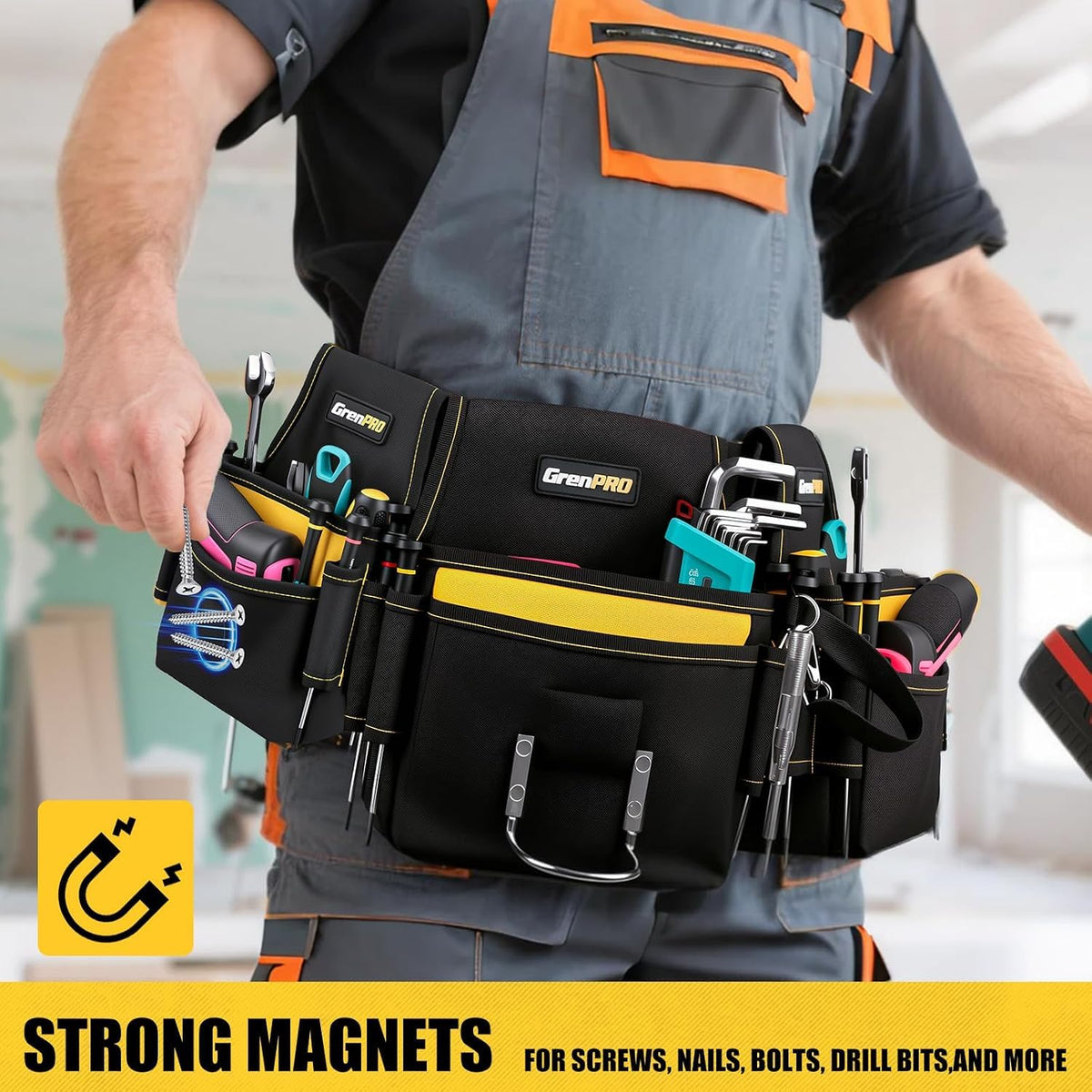 Magnetic 29 Pocket Tool Belt S342598