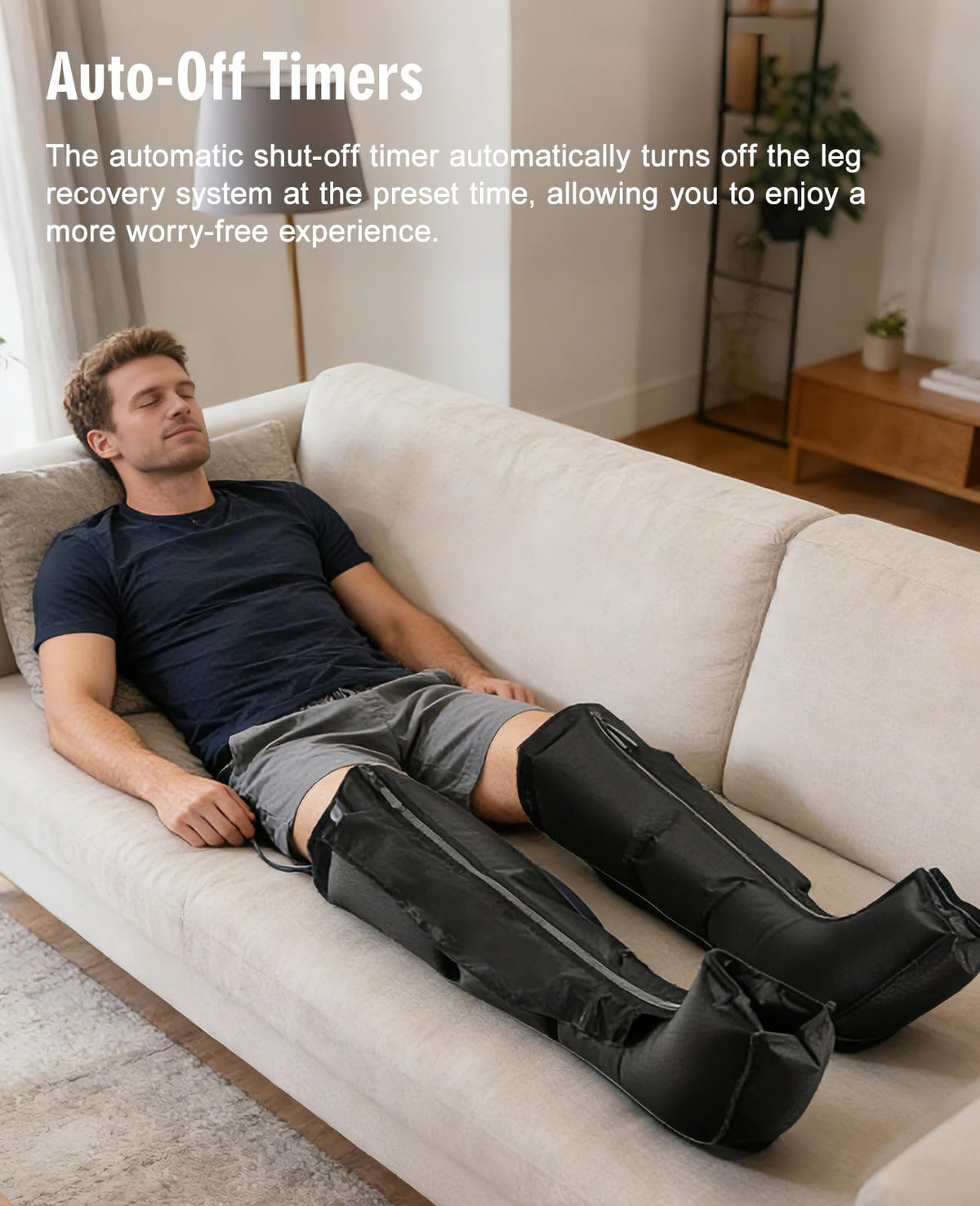Leg Air Compression Massager with Zipper Boots 6 Modes G887
