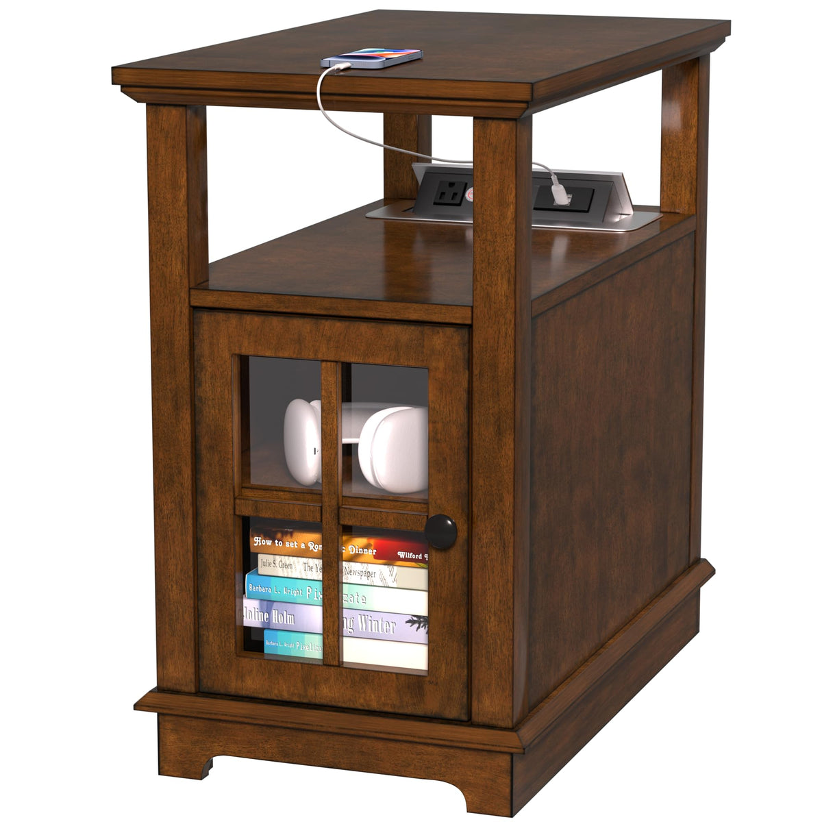 End Table with Charging Station and Storage K743