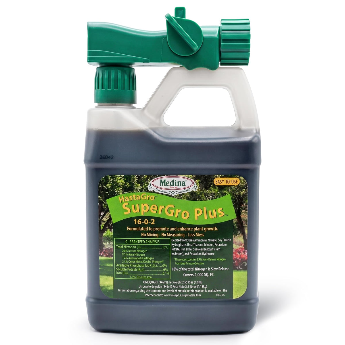 16-0-2 Phosphorus-Free Lawn Fertilizer, 1 Qt J1400
