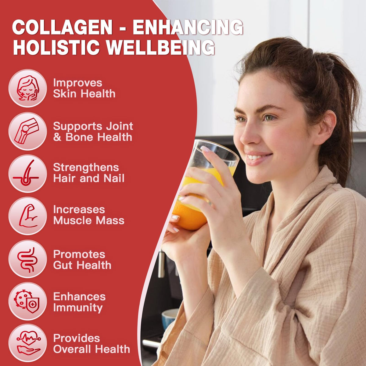 Multi Collagen Peptide Powder with Probiotics D6570