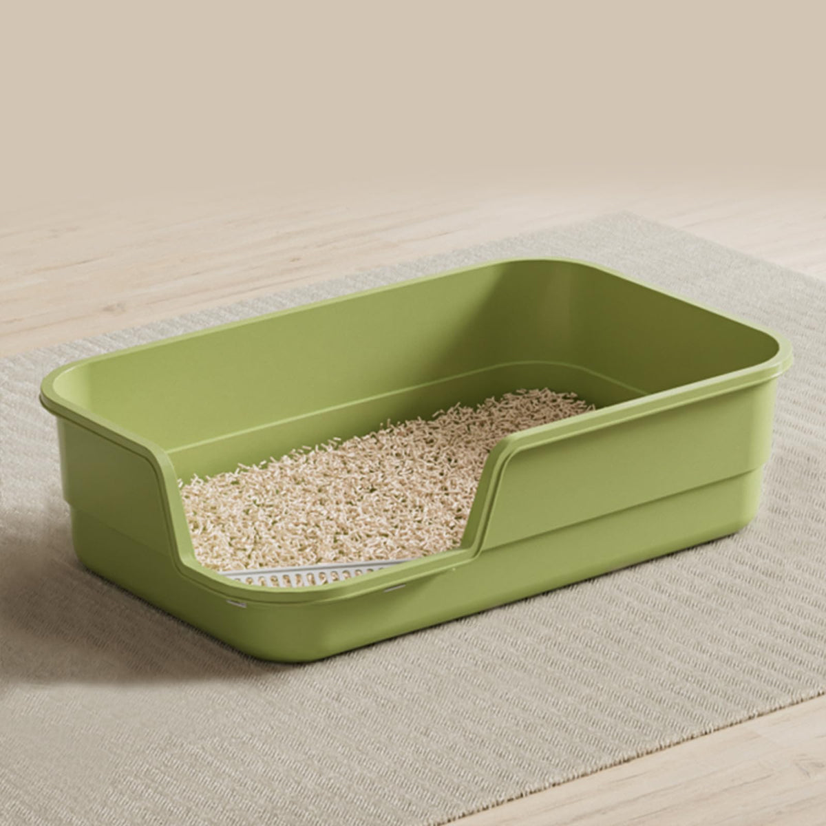 Extra Large High Sides Low Entry Cat Litter Box Z637