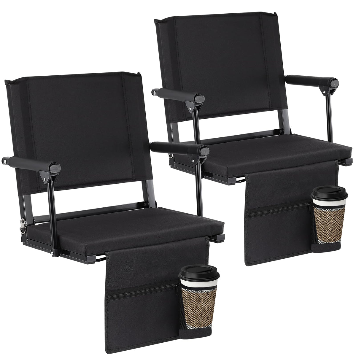 2 PCS Stadium Seats with Back Support C5708