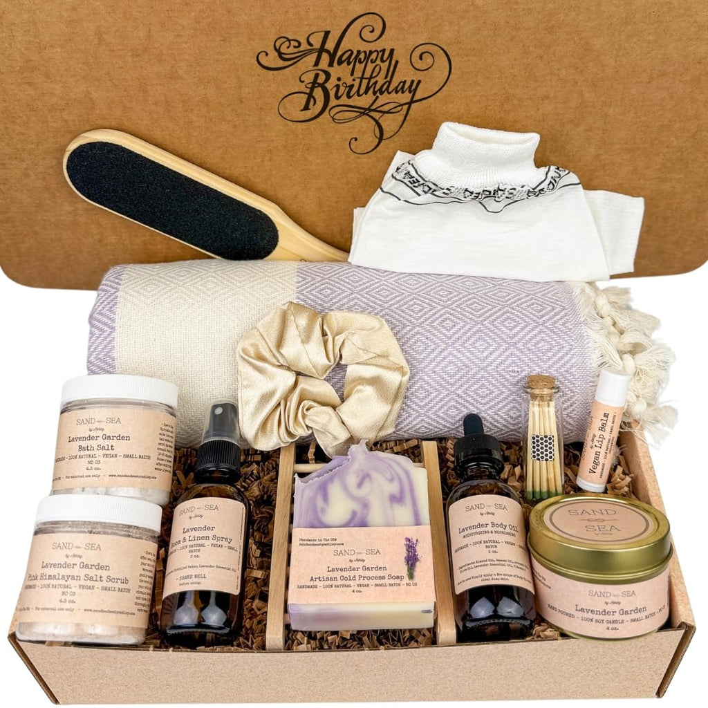 Handmade Lavender 13 Pc Spa Gift Basket P4193