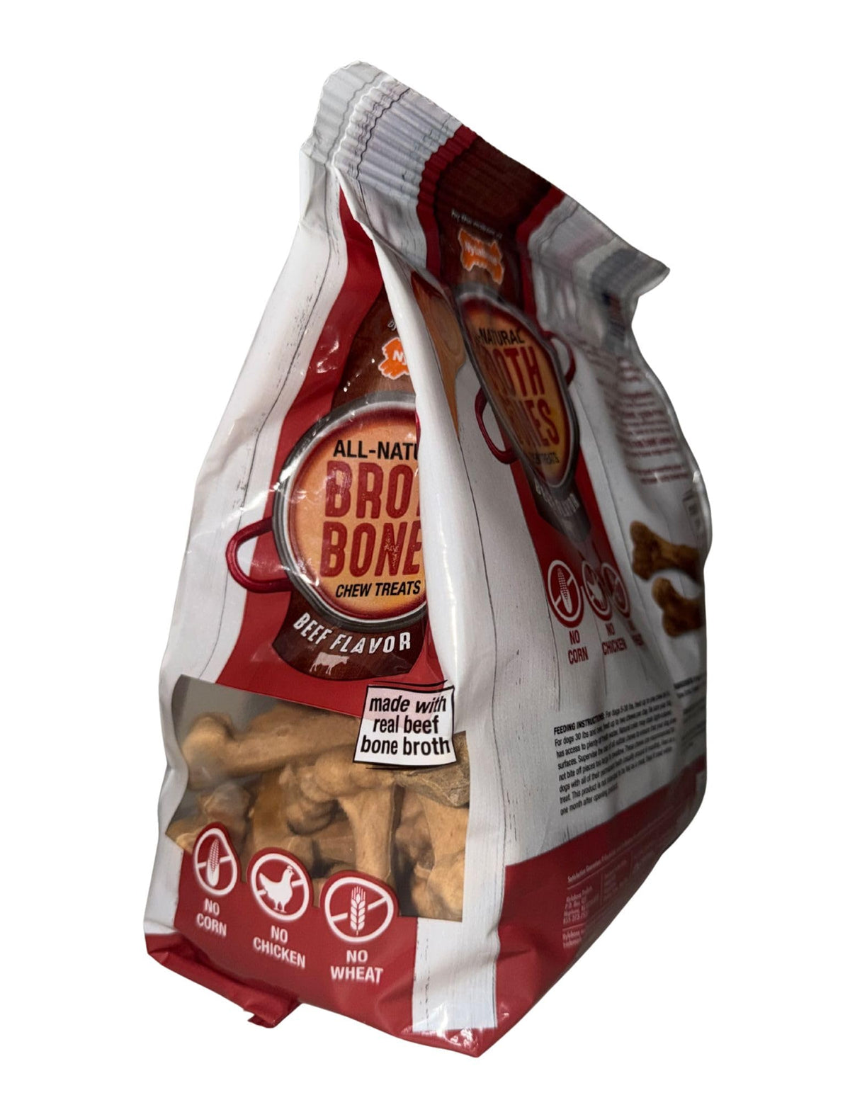 Beef Broth Bones Dog Treats 60 Count 2.6 Lb A77827