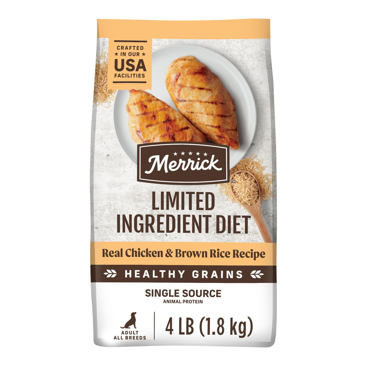 Chicken Brown Rice Dog Food 4 lb Bag E732