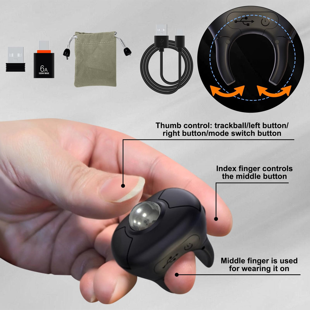 Wireless Trackball Mouse W4286