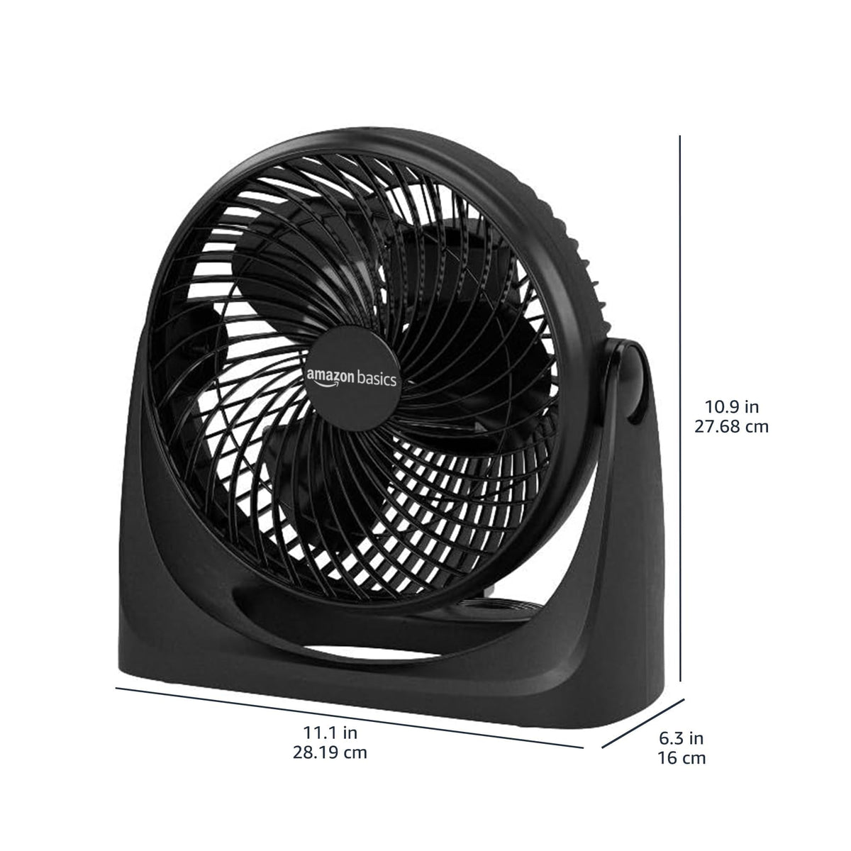 Black 3 Speed Air Circulator Desk Fan V486194