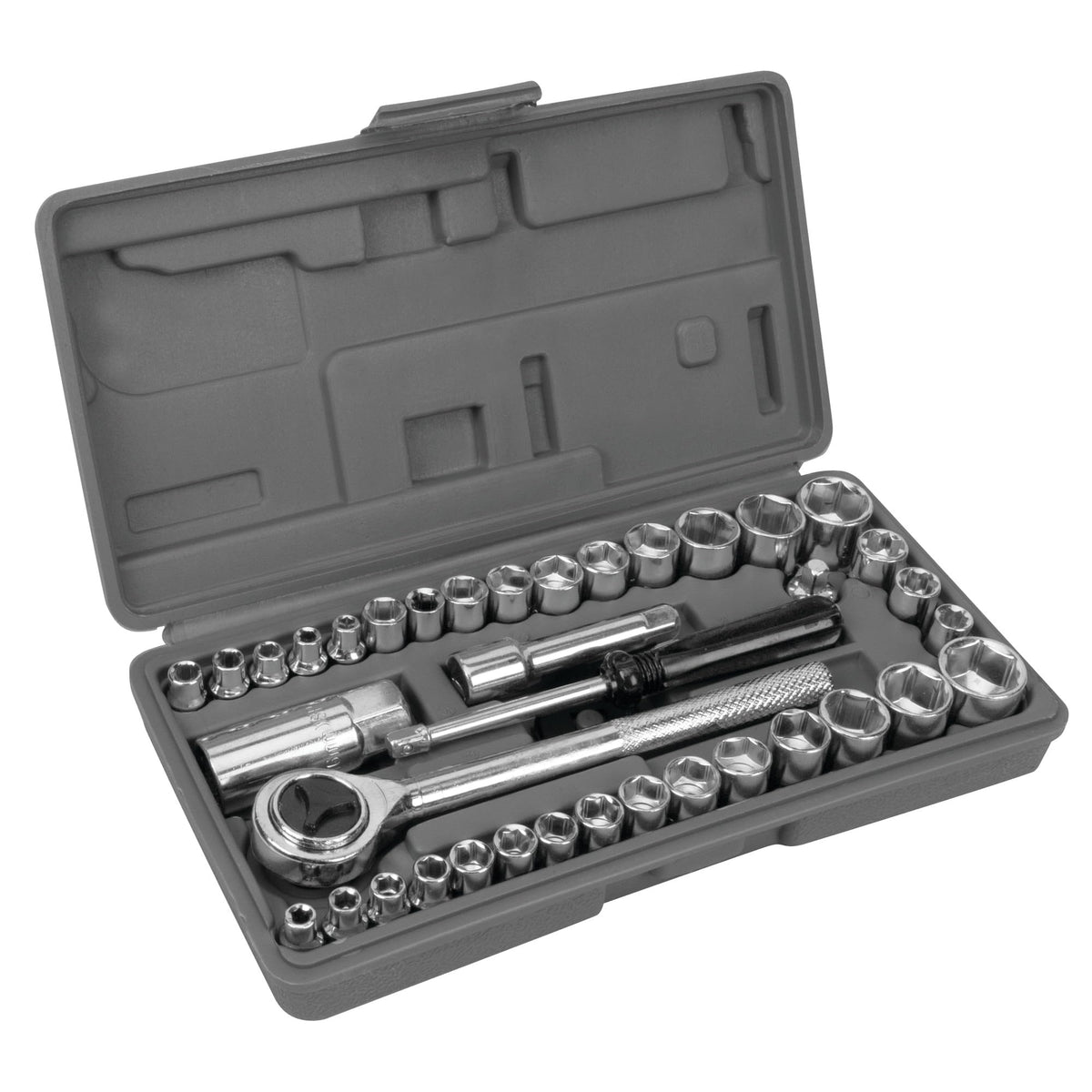 40-Piece SAE and Metric Socket Wrench Set P953515
