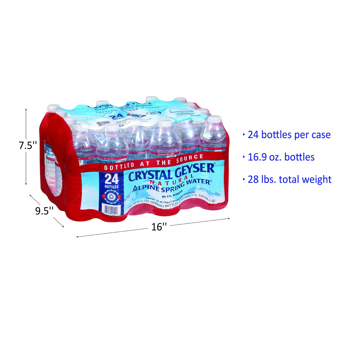 Alpine Spring Water 16.9 oz Bottle 72 Bottles A1183