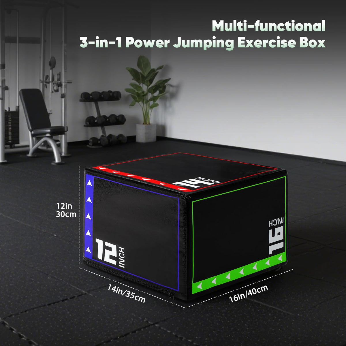 3 in 1 Foam Plyometric Jump Box K694
