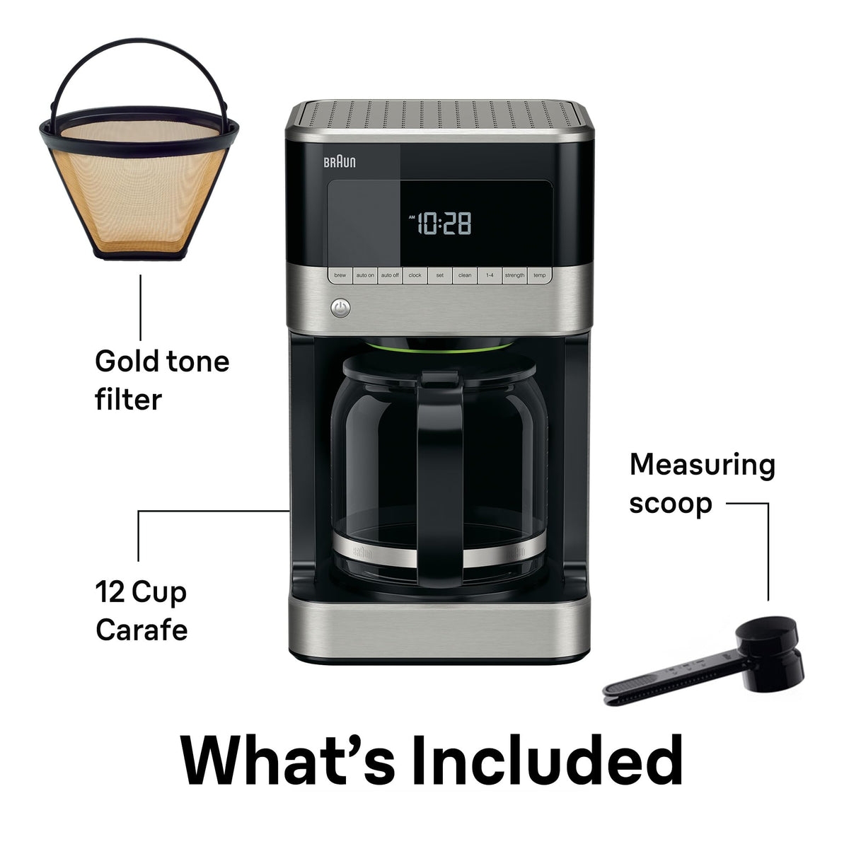 12-Cup Drip Coffee Maker with 24 Hour Timer J639534
