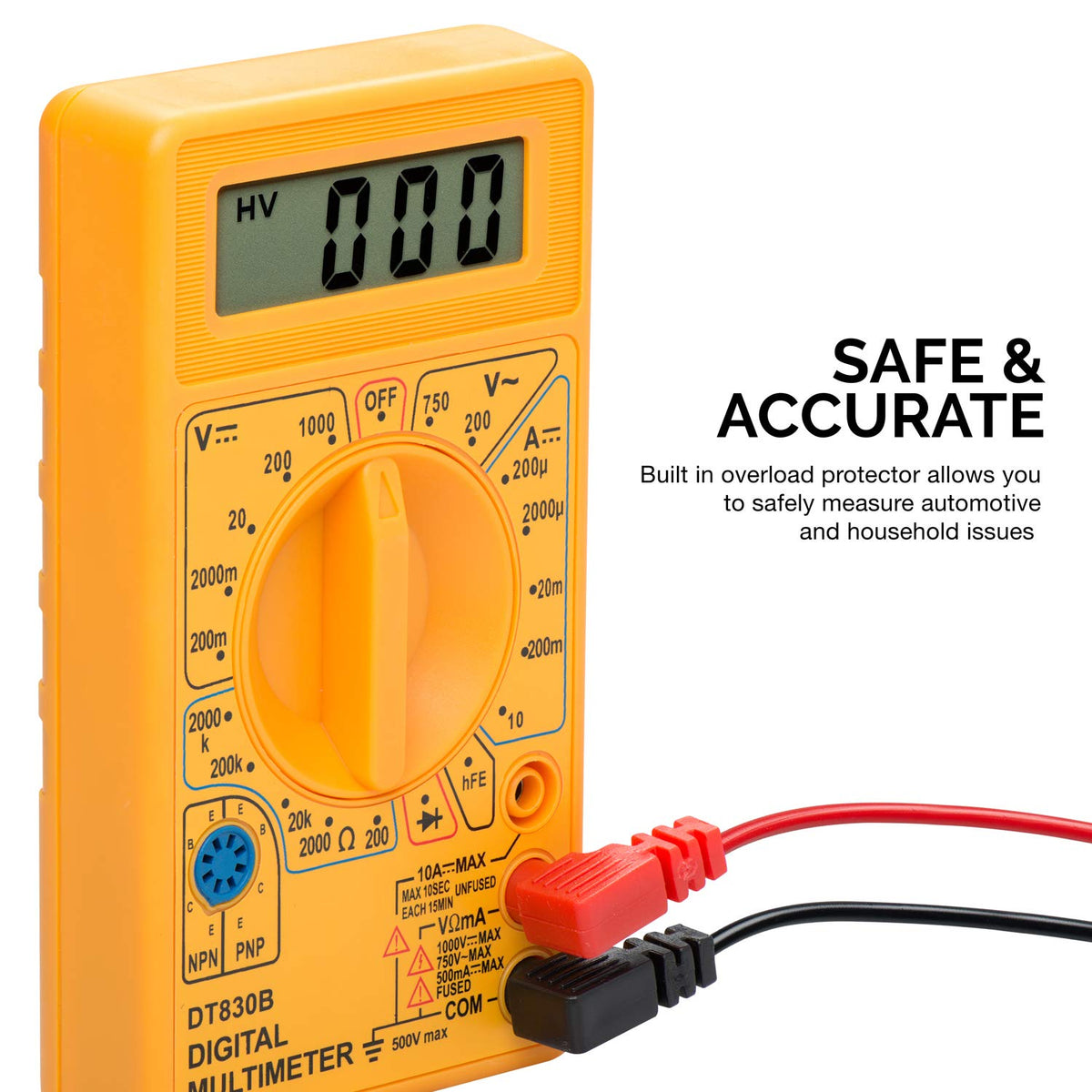 Digital Multimeter Diode & Transistor Tester P3588