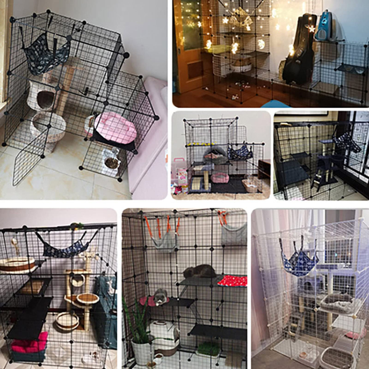 Metal Wire Small Animal Cage 219 * 75 * 182cm J287