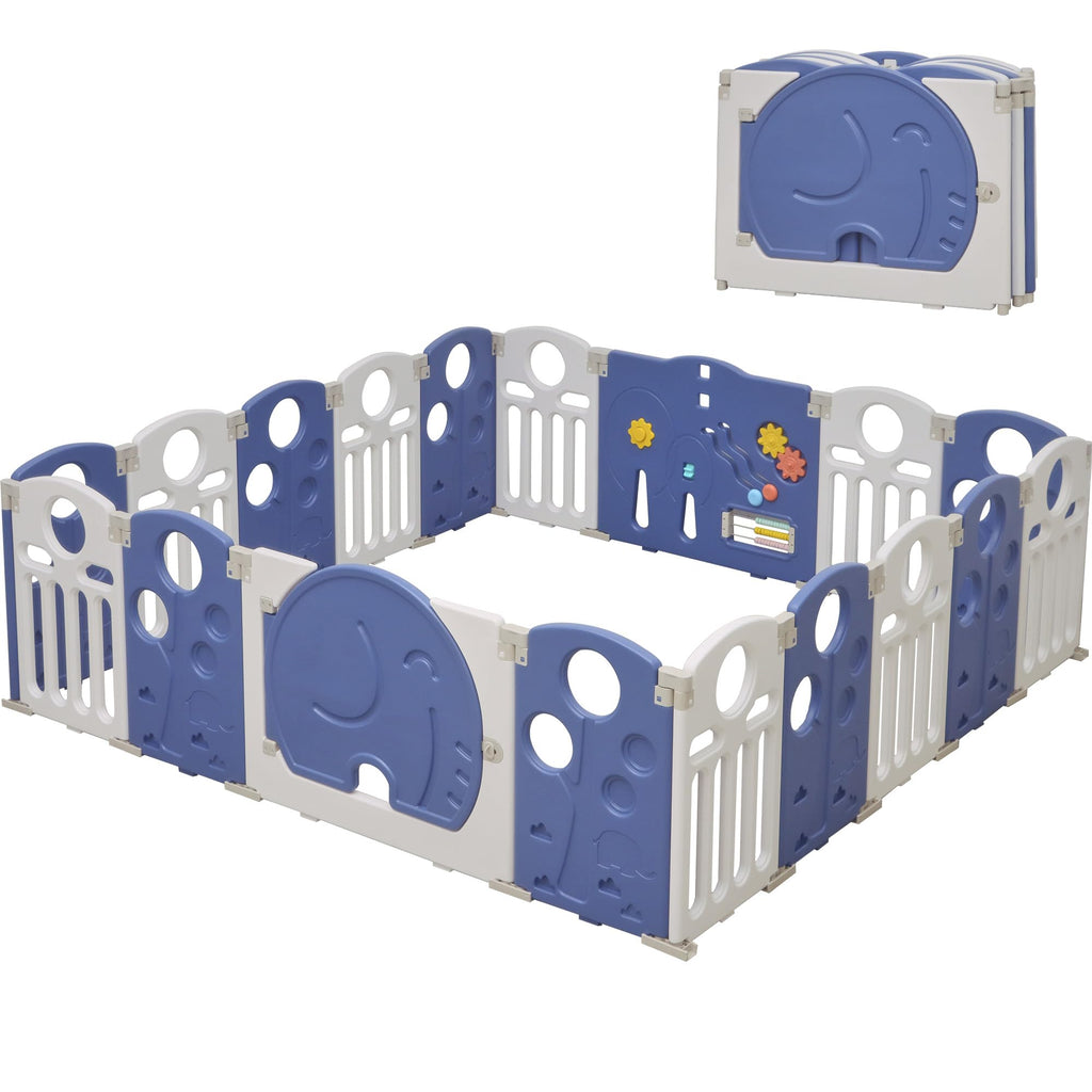18-Panel Foldable Baby Playpen E736755