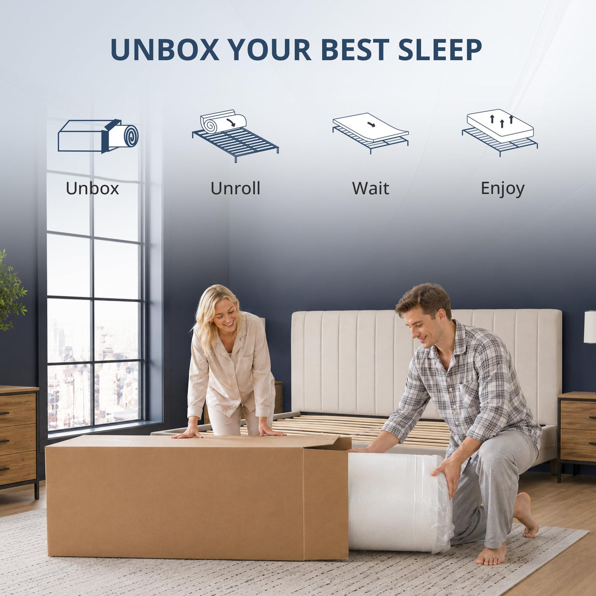 Twin 6 Inch Gel Memory Foam Mattress V725270