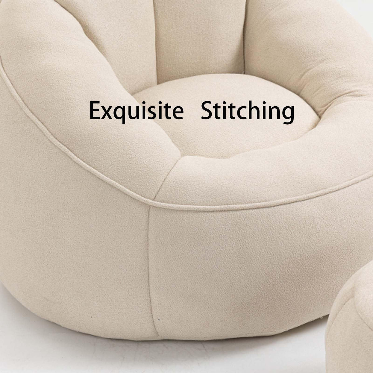 Microfiber Memory Foam Bean Bag Chair with Ottoman X20242
