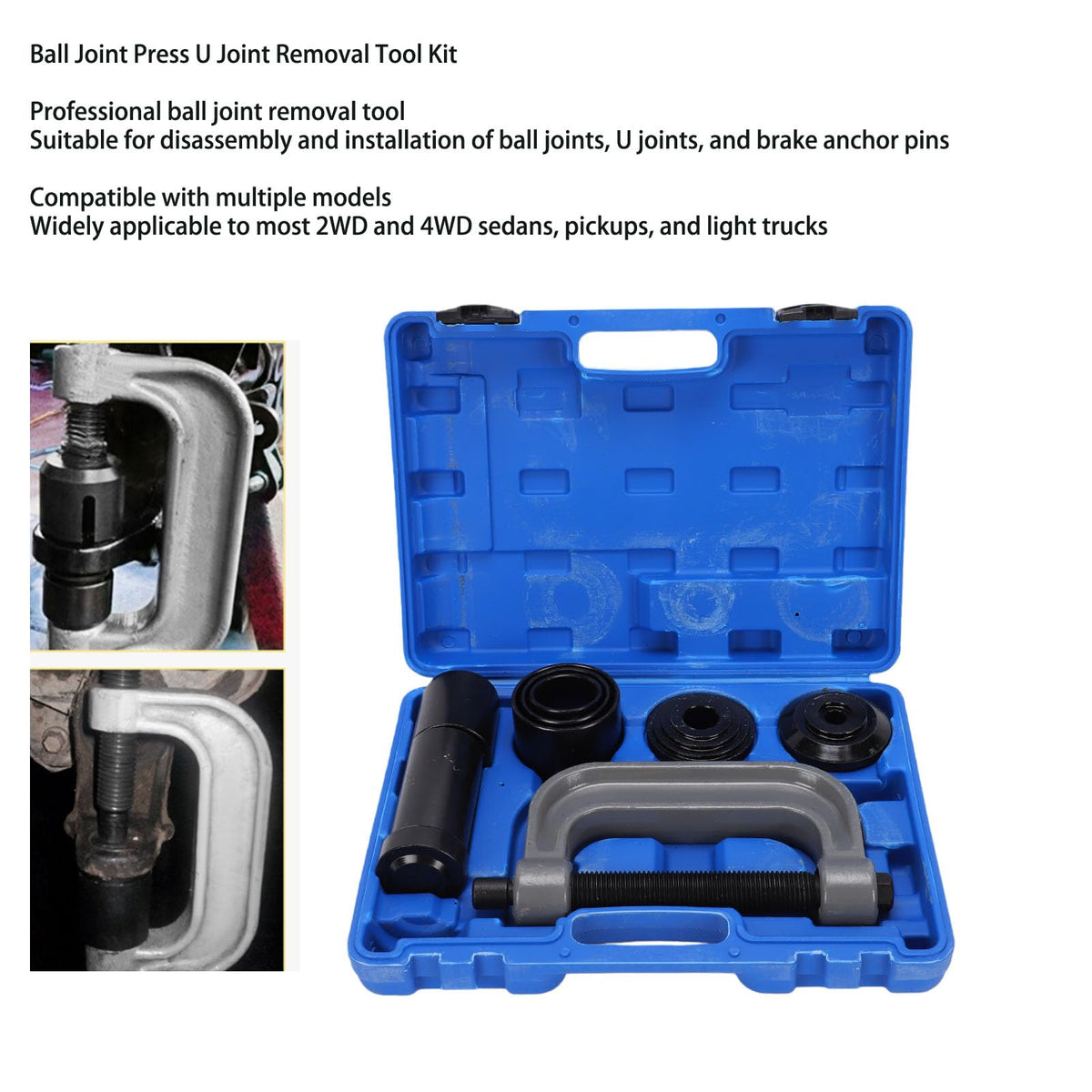 Heavy Duty Ball Joint and U Joint Removal Tool Set with Storage Case K426273