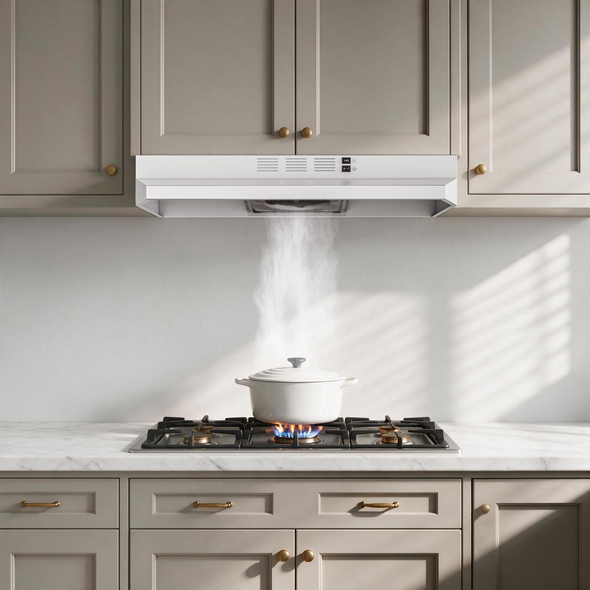 White 30 inch Under Cabinet Range Hood X56034