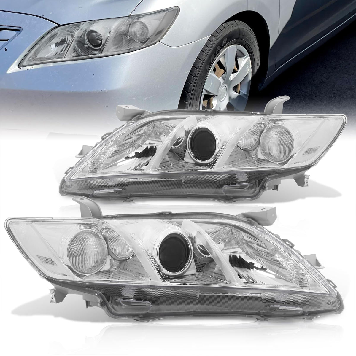 Projector Headlights Headlamps Signal Lamps Assembly Pair Set H7531