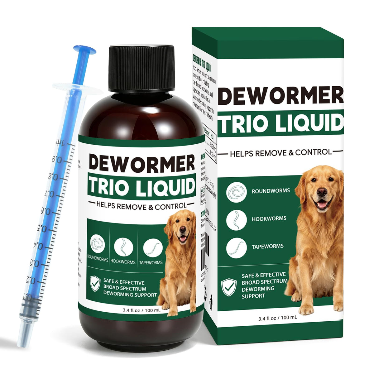 Dog Dewormer Liquid 3.4 fl oz U420003