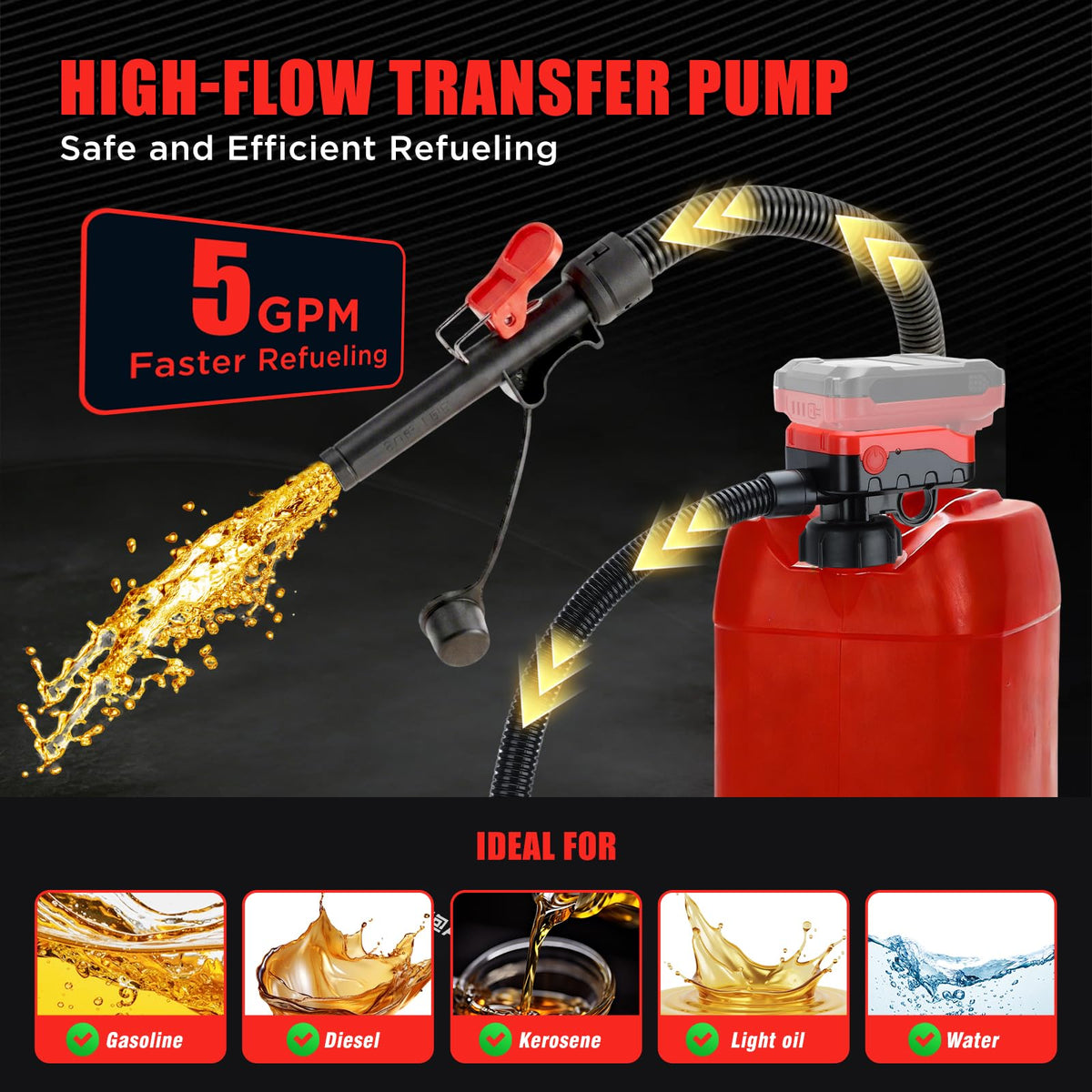 Cordless Fuel Transfer Pump D483