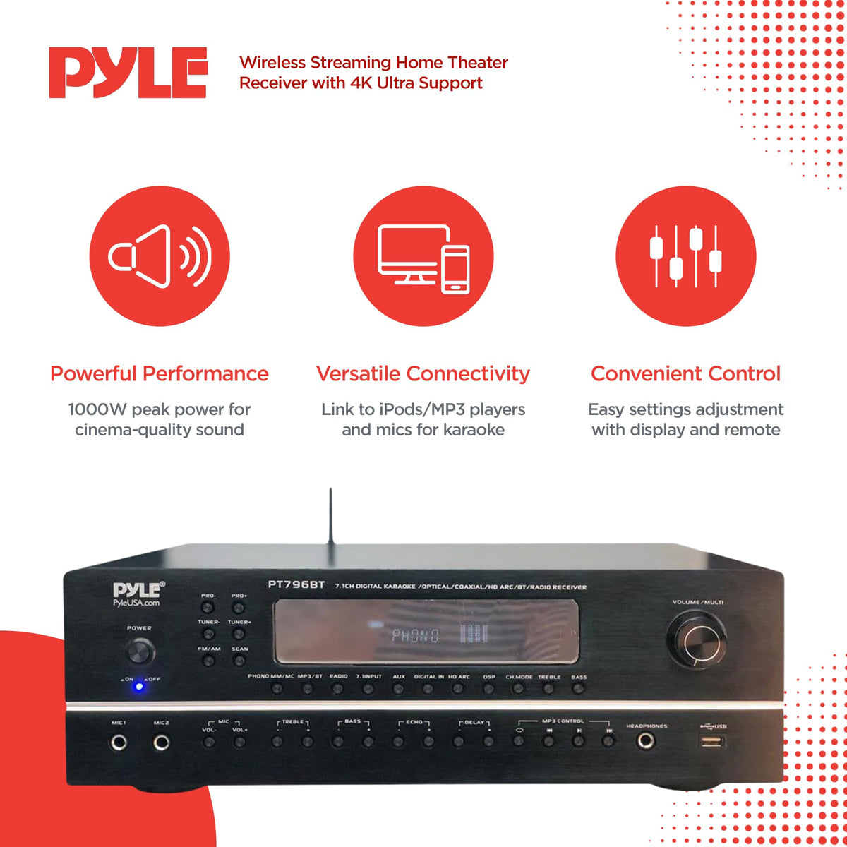 7.1-Channel Bluetooth Stereo Amplifier L48515