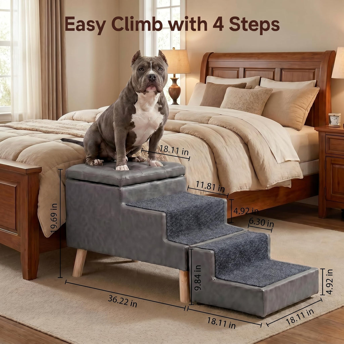 Leather Dog Stairs G983797