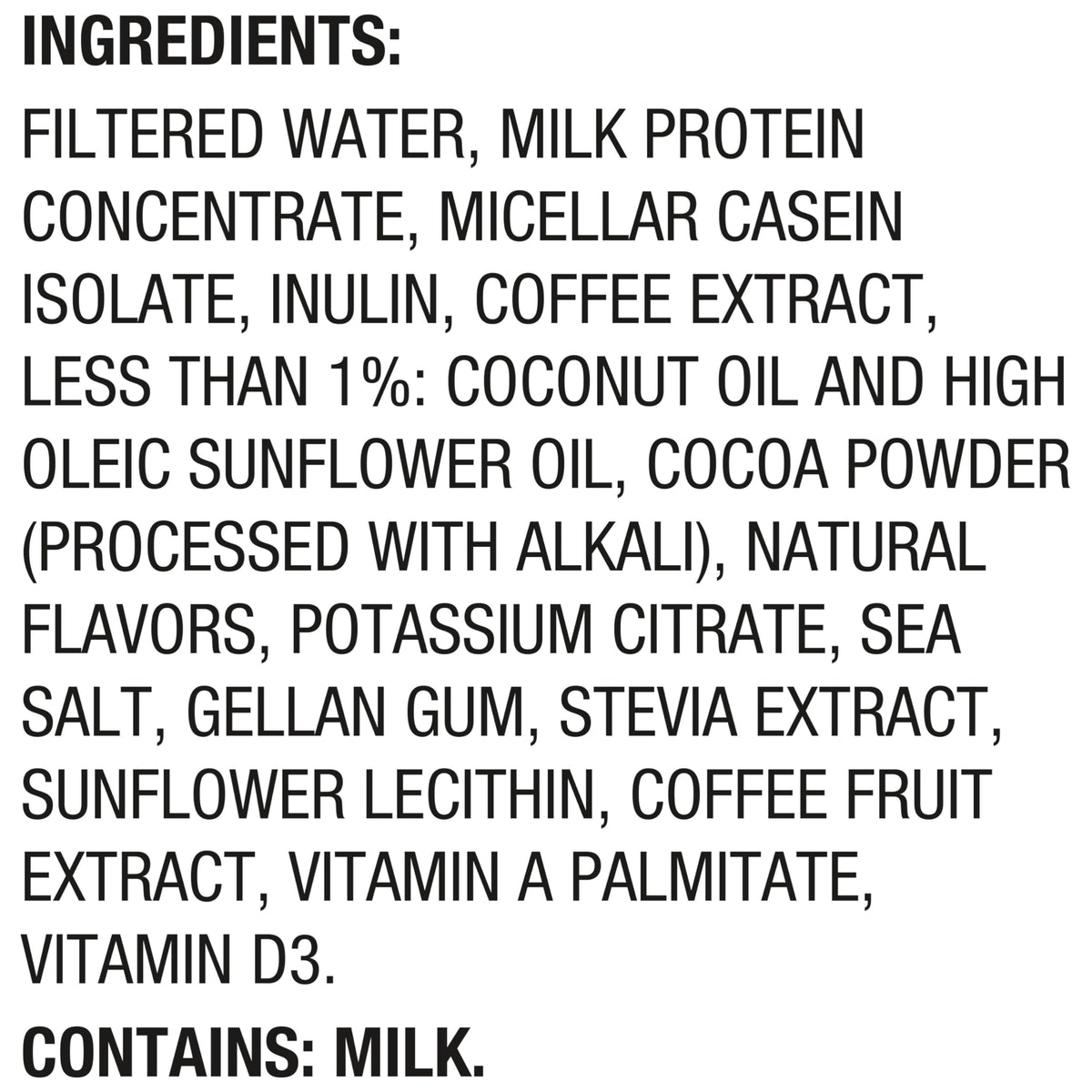 30g Protein Shake, Mocha Latte, 5g Prebiotic Fiber, 12 fl oz Bottle, 12 Count A1056