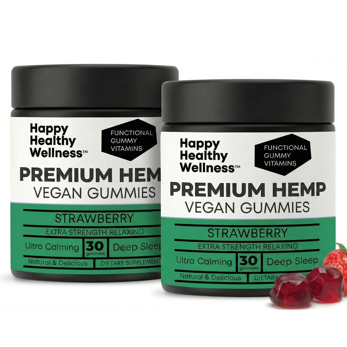 Strawberry Hemp Gummies 60 Count Y90750