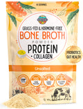 100% Grass-Fed Beef Bone Broth Powder with Probiotics Collagen 15g Protein A67908
