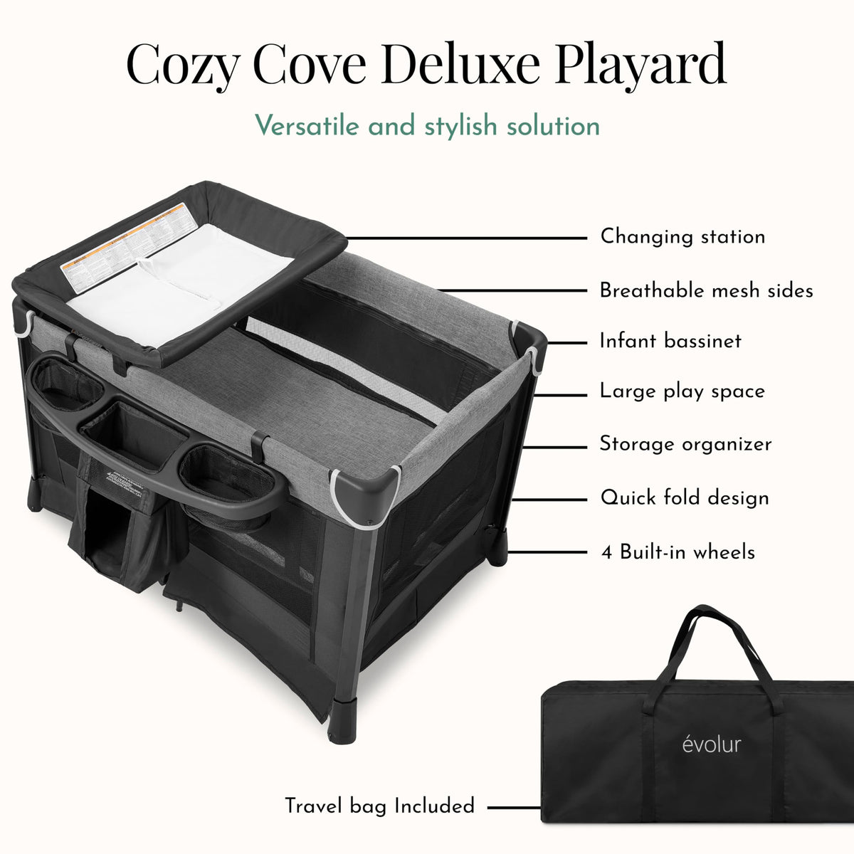 Portable Playard with Bassinet & Changing Table L681255