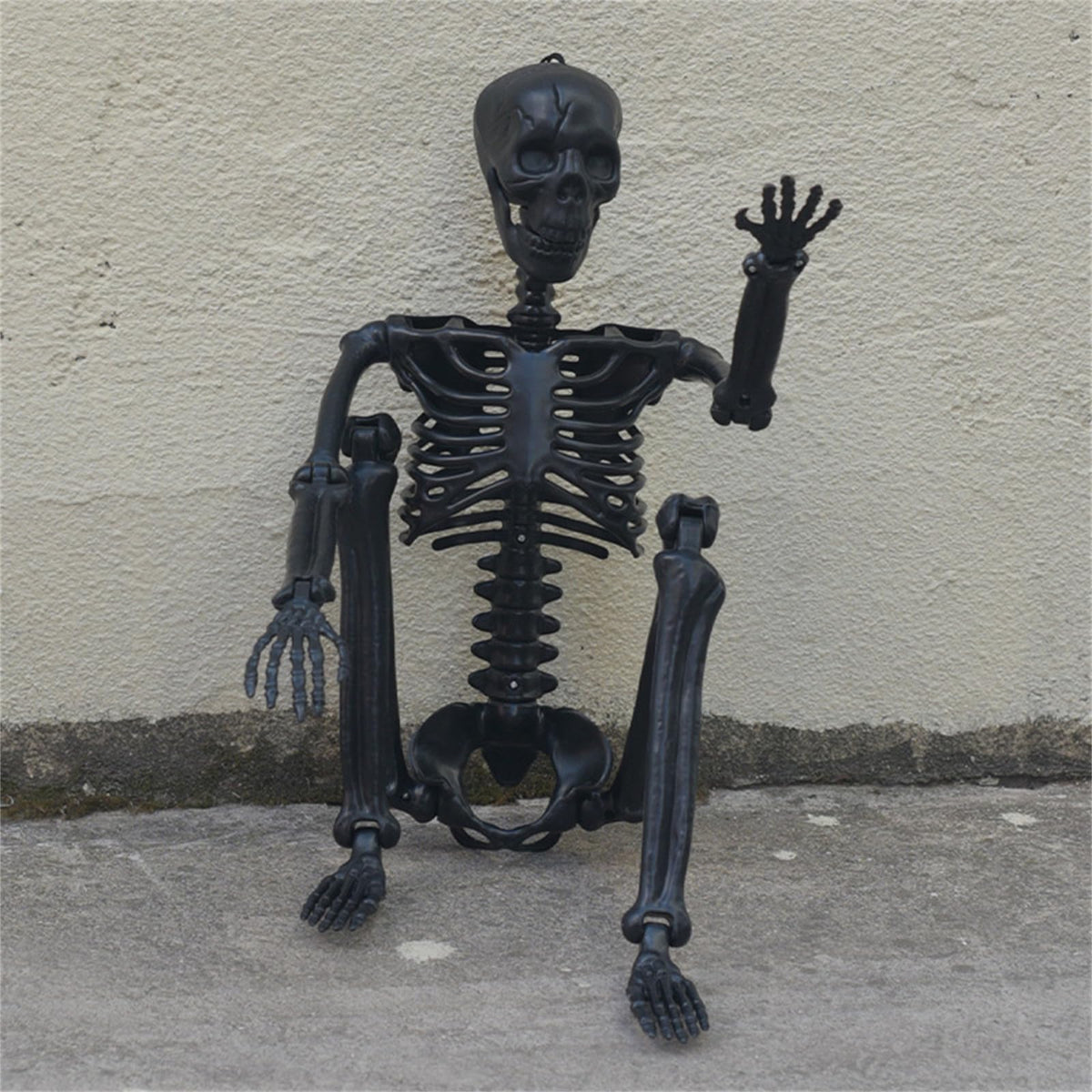 Halloween Human Skeleton Decorations, 35.4" Posable Full Body Skeleton K858661