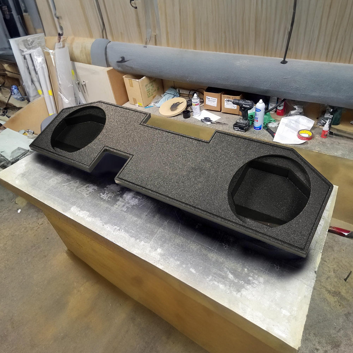 Dual 12" Underseat Subwoofer Box Y395