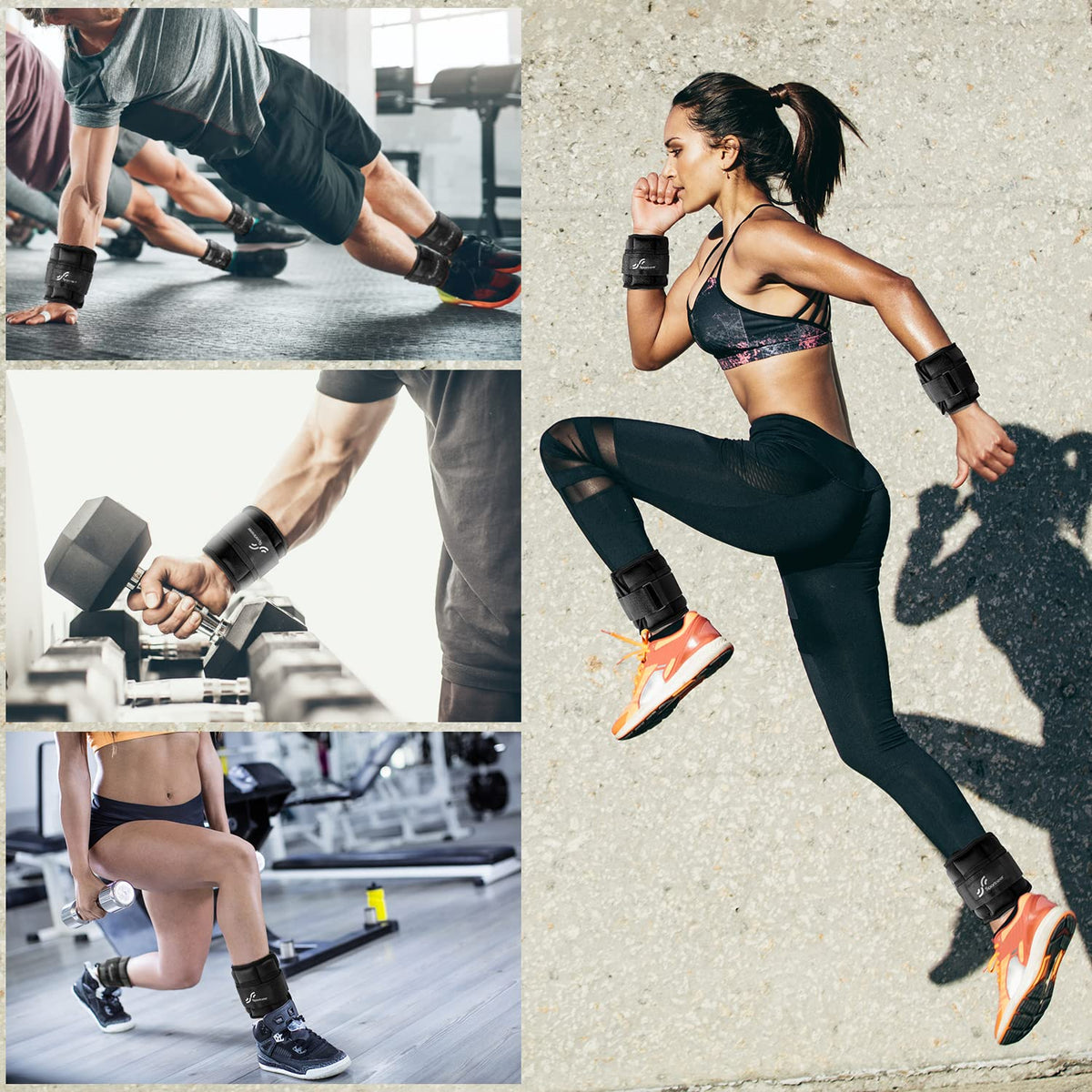 Adjustable Ankle Weights 2-7 lb per Pair W328