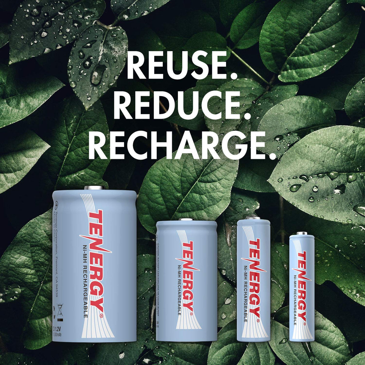 1.2V Rechargeable NiMH AA AAA C and D Battery Combo Q661907