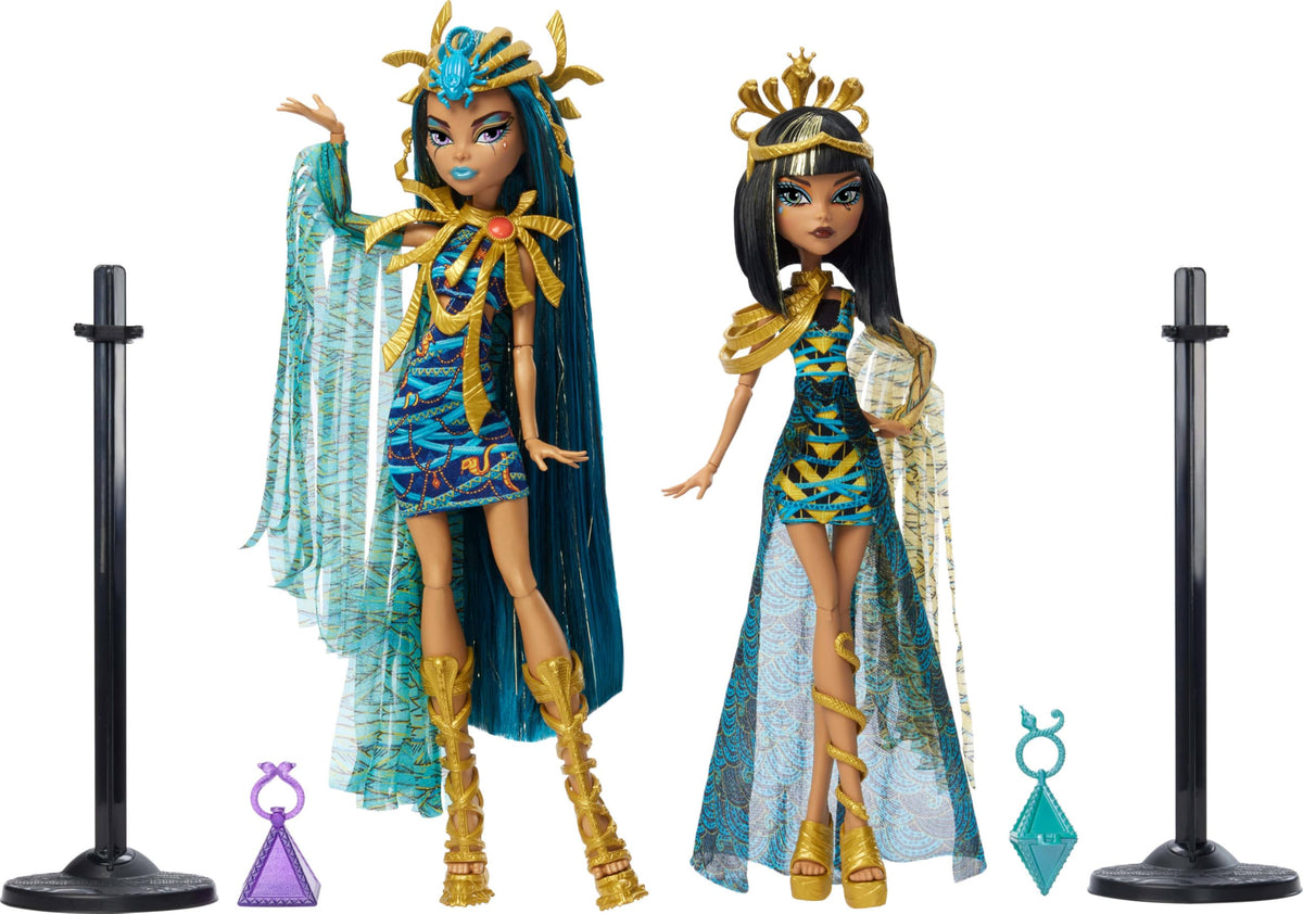 Fashion Doll Set 2-Pack with Golden Accessories & Clothes N754776