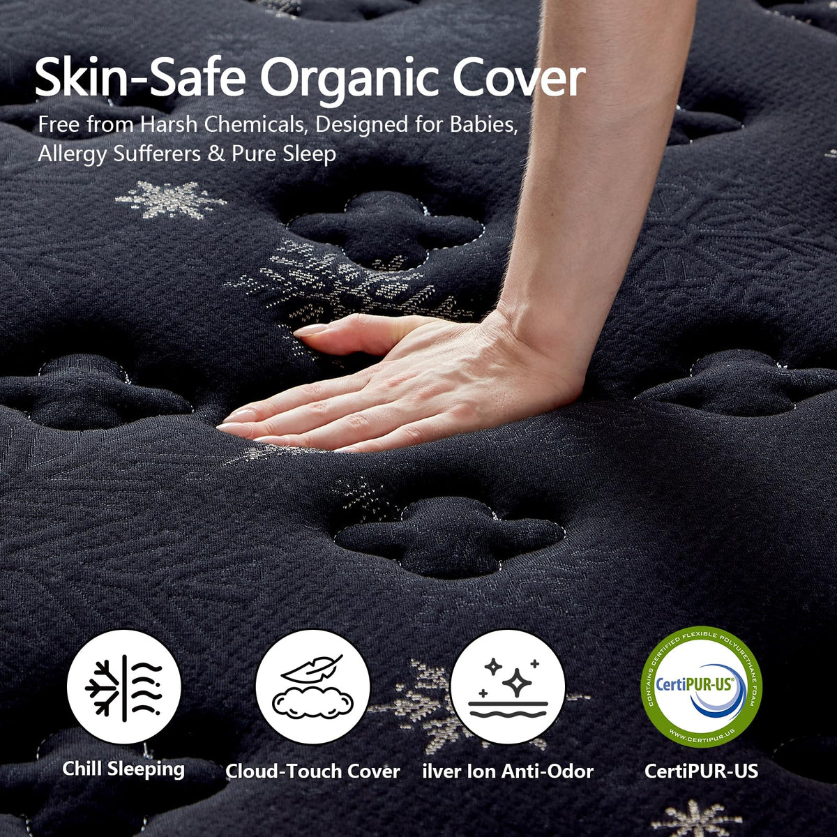 12 Inch Full Hybrid Mattress with Pocket Springs & Cooling Memory Foam C36427