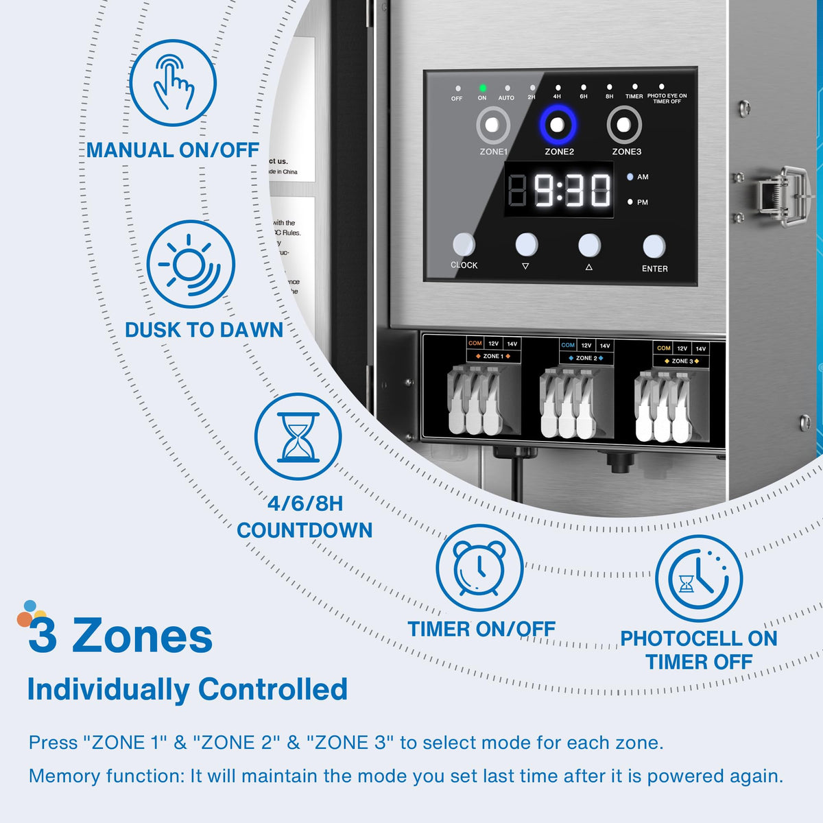 200W Low Voltage Transformer with 3 Zone Q2147